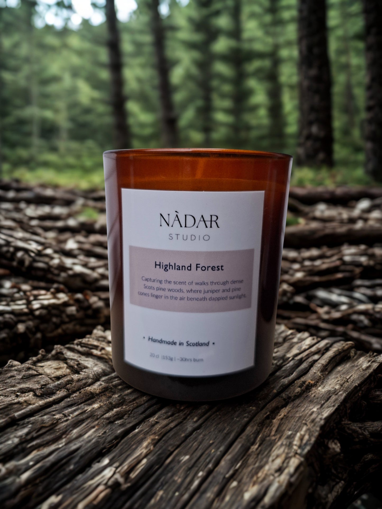 Highland Forest - Hand-poured soy wax candle