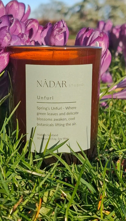 Unfurl -Hand poured, soy wax candle